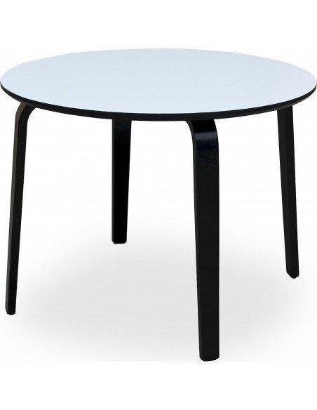 Table ronde blanche en bois