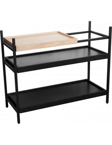 Table d'entrée métal noir