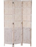 Séparateur d'espace élégant en bois blanc