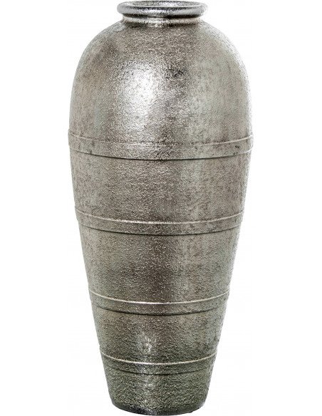 Vase en céramique argent