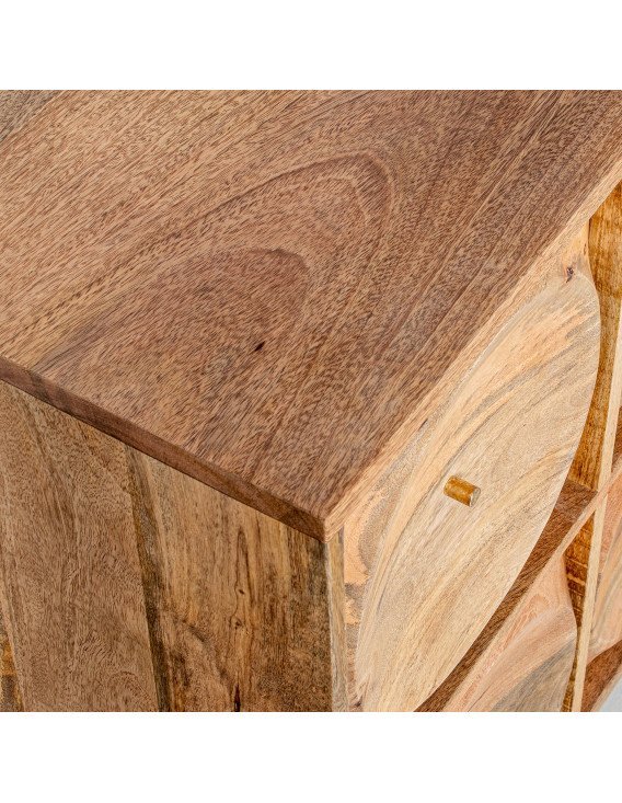 Console en bois massif avec tiroirs
