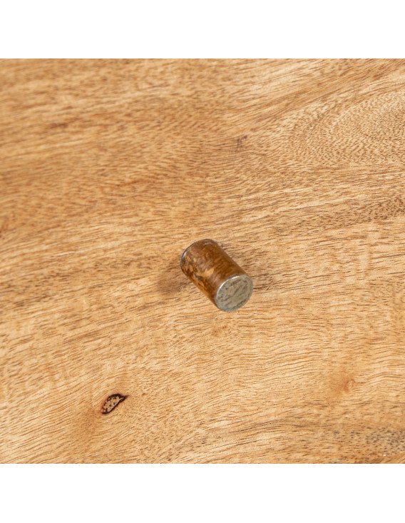 Commode en bois naturel salon