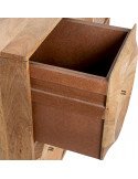 Console rangement bois massif