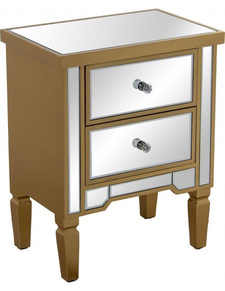 Table de nuit miroir