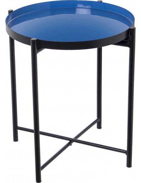 Table bleue design minimaliste