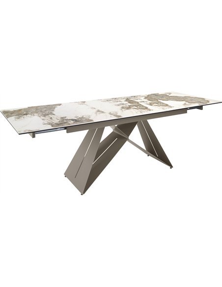 Table à manger extensible Angel Cerda marbre blanc
