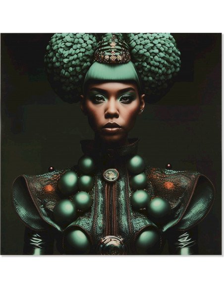 Visuel femme turquoise