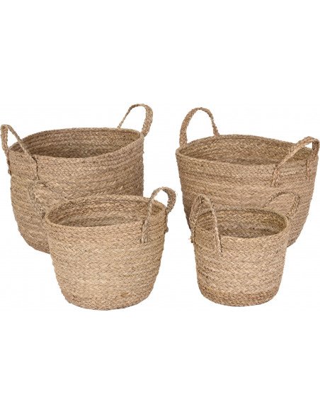 Rangement tressé en jonc de mer