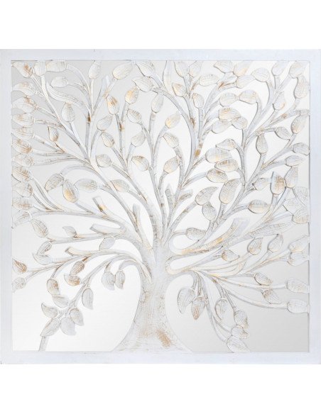 Ornement mural arbre de vie blanc