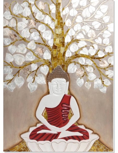 Décoration murale beige doré