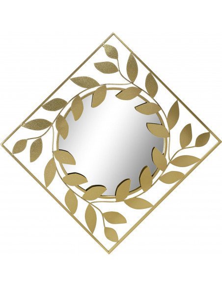 Miroir mural doré