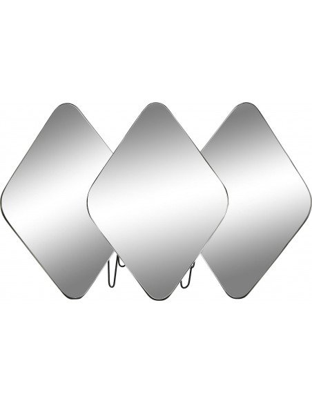 Miroir décoratif métal noir