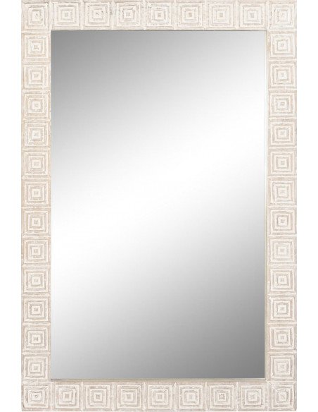 Miroir vertical blanc naturel