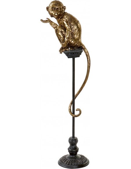 Sculpture singe doré