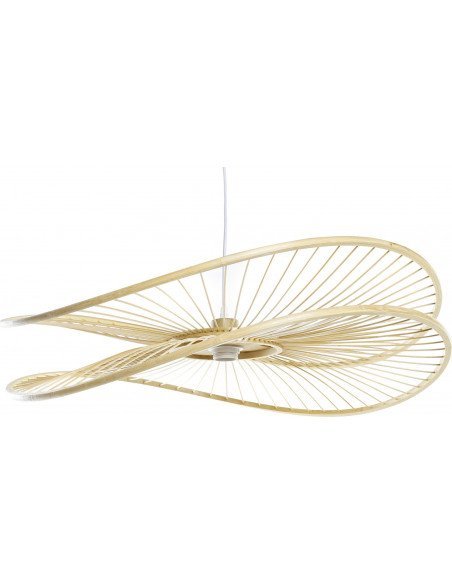 Luminaire suspendu en bambou