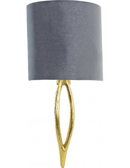 Applique murale dorée