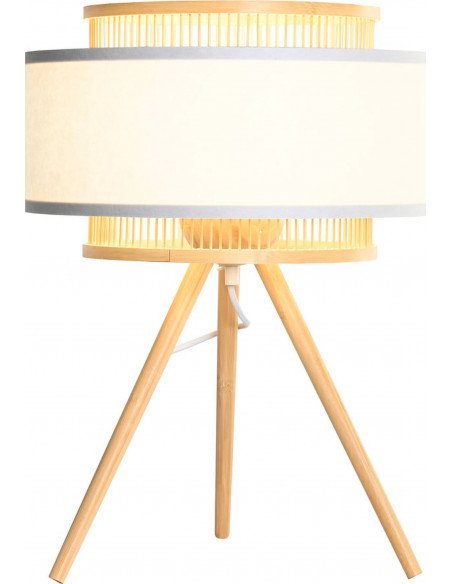 Lampe de table bambou