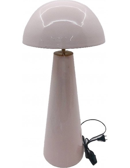 Lampe champignon rose