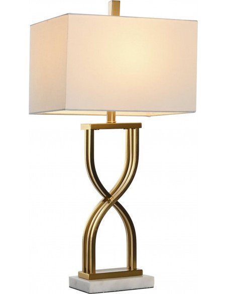 Lampe de table dorée