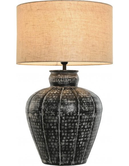 Lampe de table aluminium noir