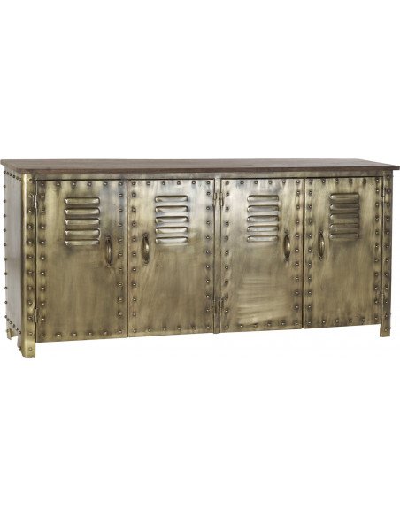 Buffet métallique doré