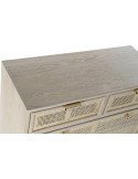 Armoire de rangement design bois doré