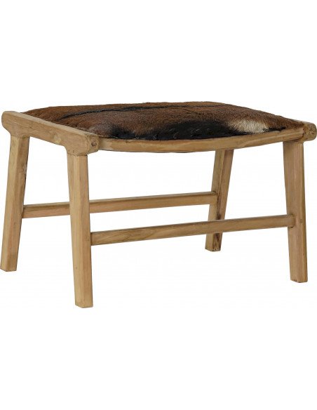 Chaise déchausseuse en teck