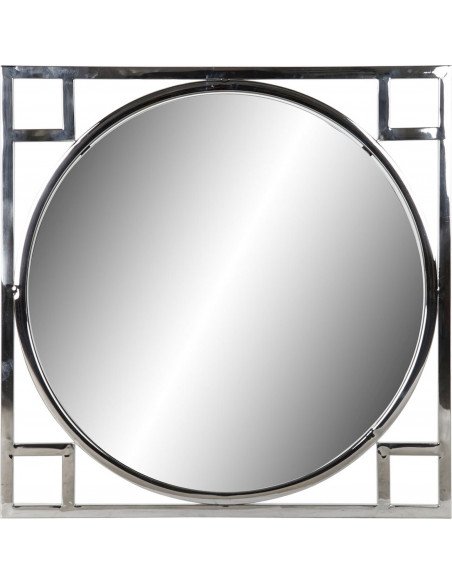 Miroir argenté mural décoratif