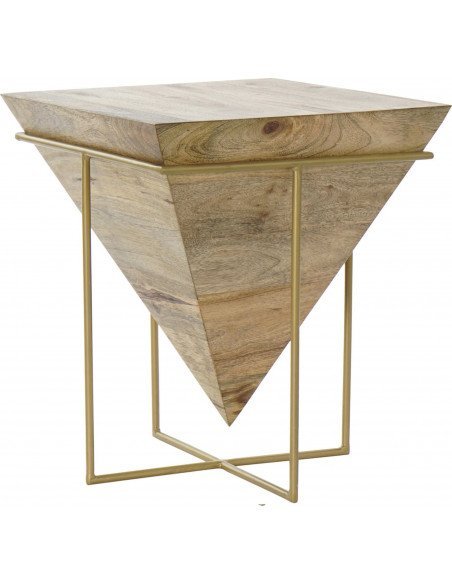 Table d'appoint bois naturel