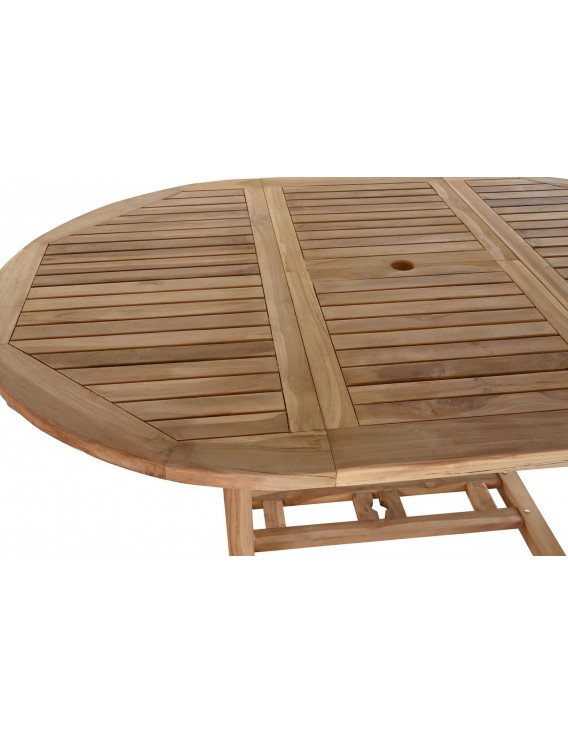 Déco extérieure teck table et chaises