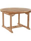 Ensemble de jardin teck naturel marron 5 pièces