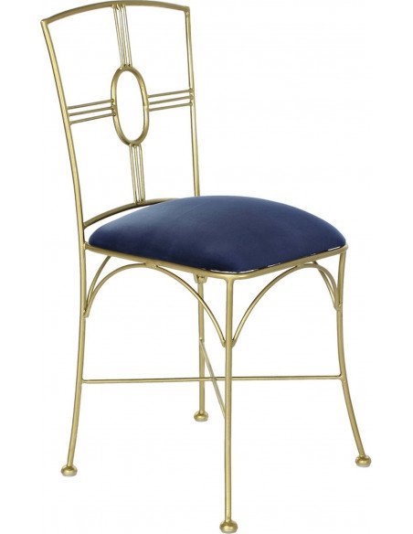 Chaise dorée élégante