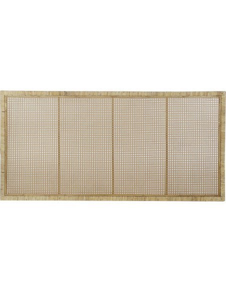 Tête de lit en rotin marron