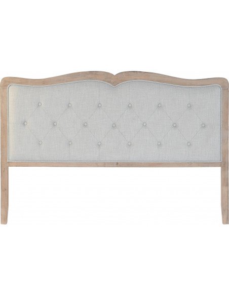 Tête de lit capitonnée gris clair