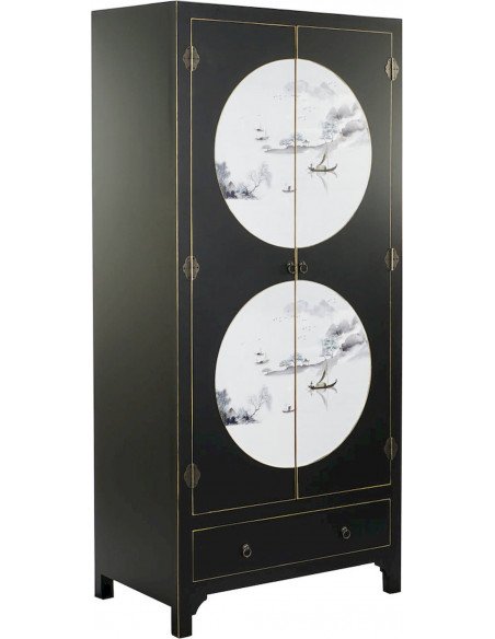 Armoire décorative noire