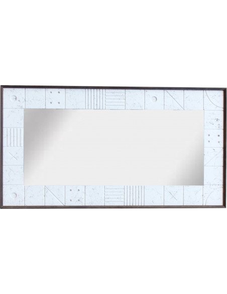 Miroir mango bois foncé