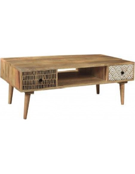 Table basse bois naturel