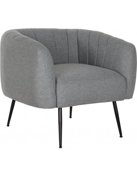 Fauteuil gris anthracite élégant