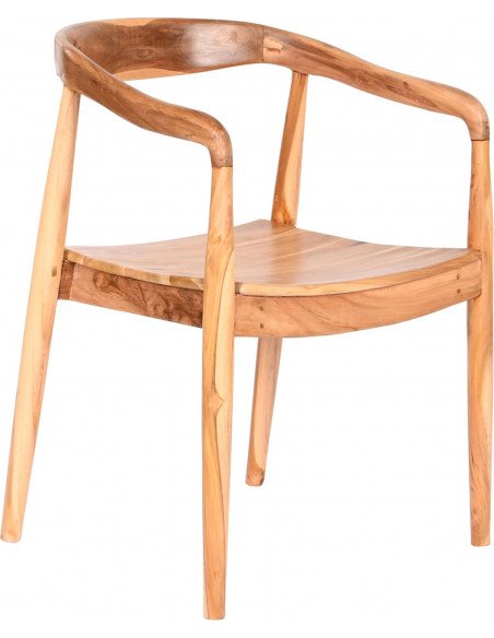 Chaise teck marron