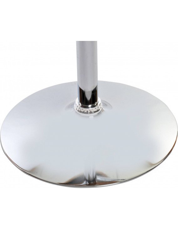 Assise design réglable en noyer et simili cuir