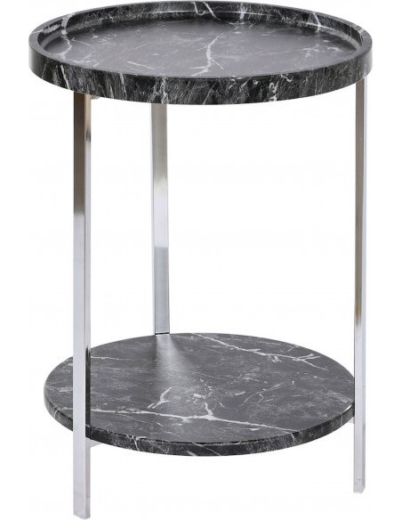 Table d'appoint marbre noir