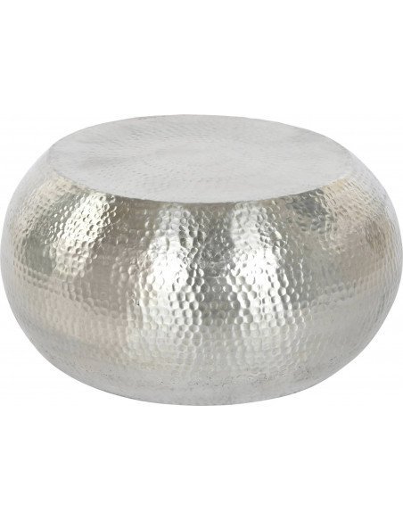 Table basse argentée