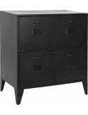 Commode métal noir