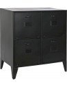 Commode métal noir