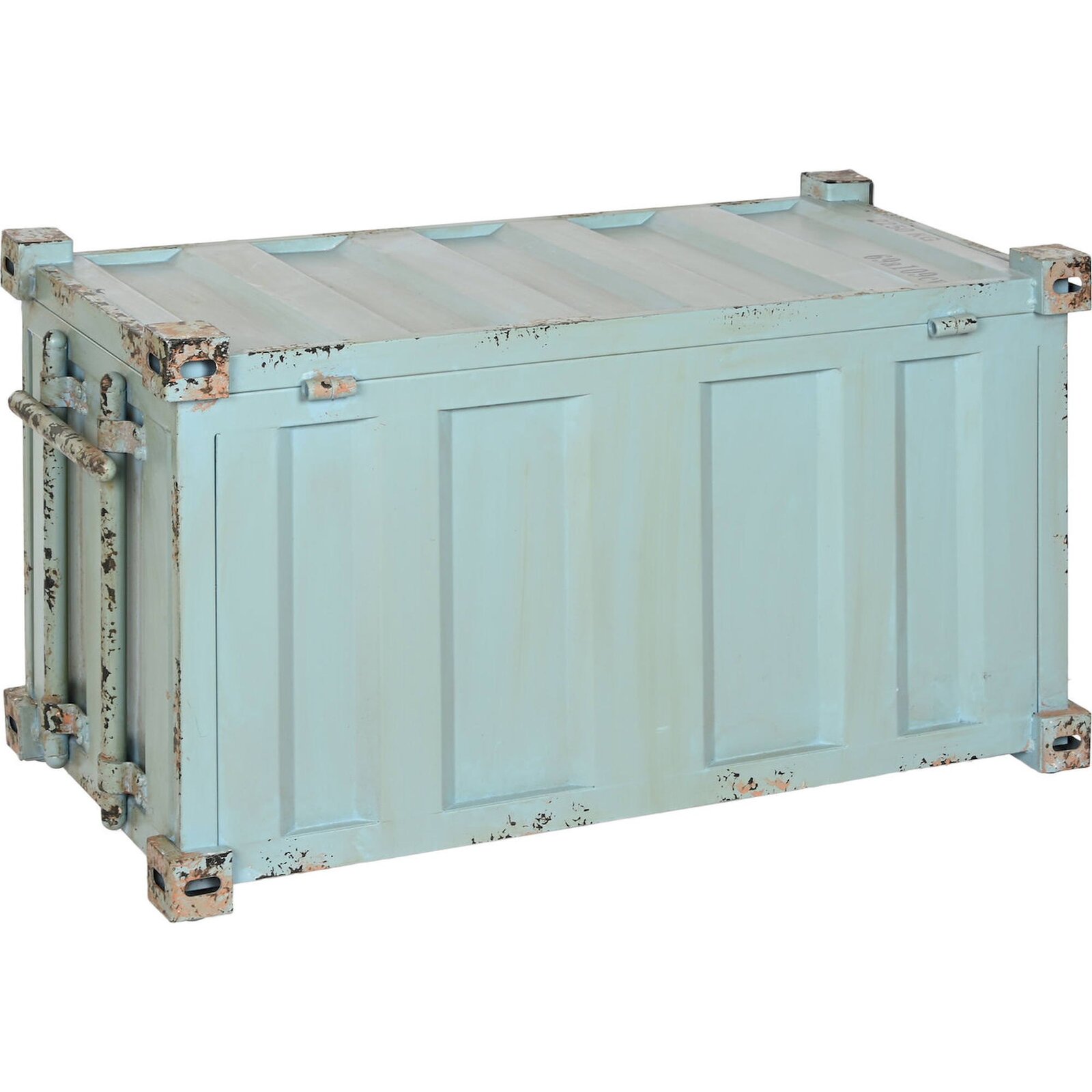 Coffre Design Caisson de rangement turquoise rétro - Meti