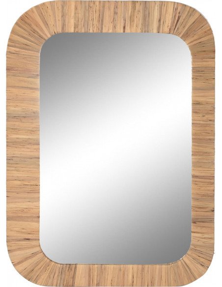 Miroir vertical en fibres naturelles