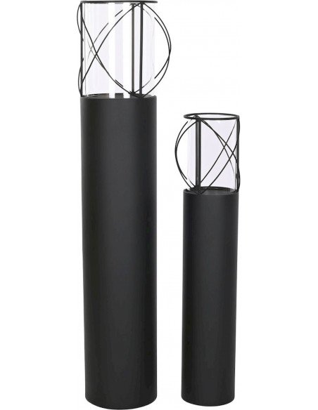 Porte-bougies décoratif noir