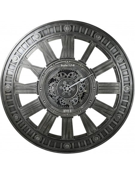 Horloge murale argent