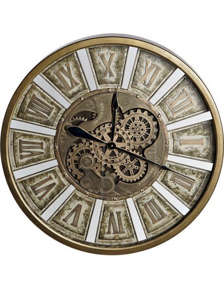 Horloge murale dorée