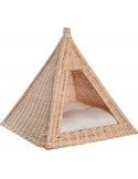 Lit confort en rotin pour chat